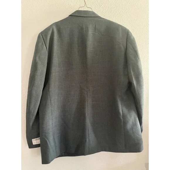 New NWT Moda Christiano Mens 40W 46R Sport Coat Blazer Jacket Super 120s‎ Grey